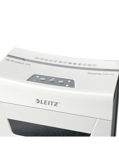 Distrugator documente manual LEITZ IQ Protect 3M, P5, micro-cut