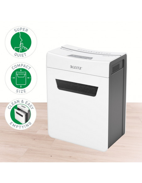 Distrugator documente manual LEITZ IQ Protect 8X, P4, cross-cut