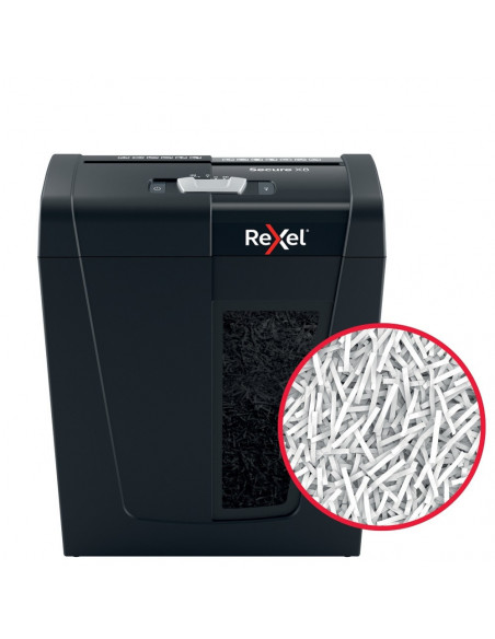 Distrugator documente manual REXEL SECURE X 8, P4, cross-cut