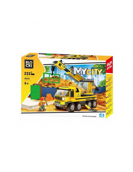Blocki My City, Camion cu macara, 233 piese,ROB-KB0228