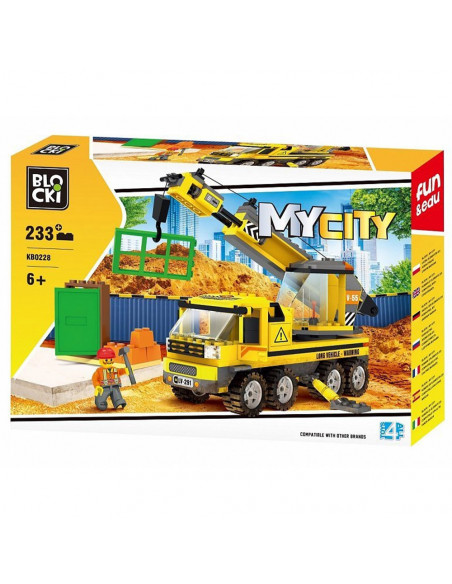 Blocki My City, Camion cu macara, 233 piese,ROB-KB0228