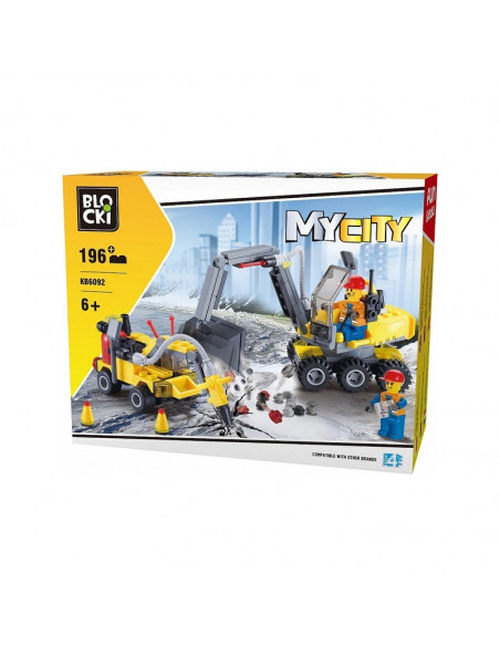 Blocki My City, 2 vehicule constructii, 196 piese,ROB-KB6092