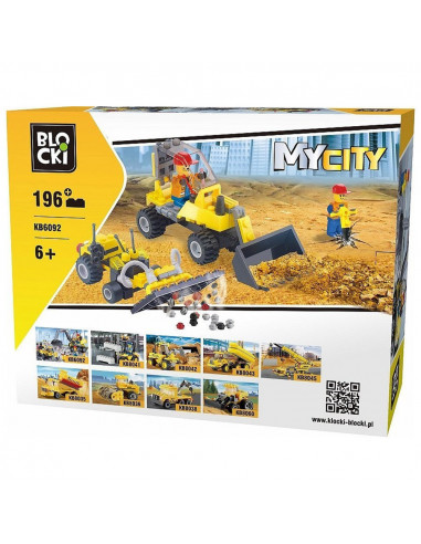 Blocki My City, 2 vehicule constructii, 196 piese,ROB-KB6092