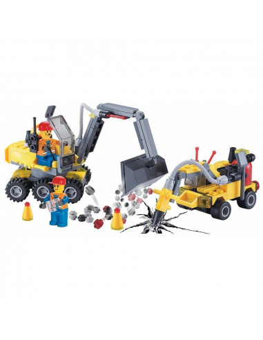Blocki My City, 2 vehicule constructii, 196 piese,ROB-KB6092