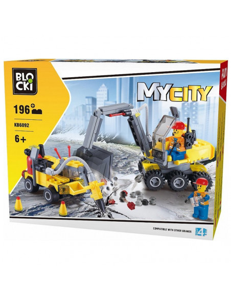 Blocki My City, 2 vehicule constructii, 196 piese,ROB-KB6092