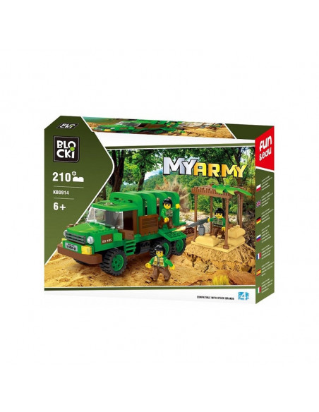 Blocki My Army, Camion militar in jungla, 210 piese,ROB-KB0914
