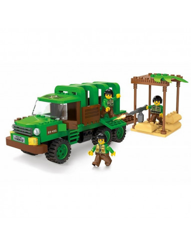 Blocki My Army, Camion militar in jungla, 210 piese,ROB-KB0914