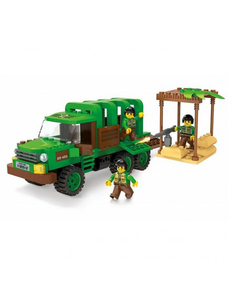 Blocki My Army, Camion militar in jungla, 210 piese,ROB-KB0914