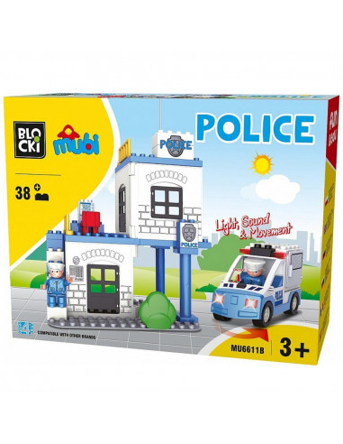 Blocki mubi, Sectia de politie, 38 piese,ROB-MU6611B