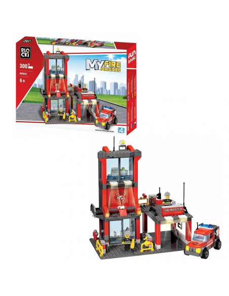 Blocki My Fire Brigade, Statie pompieri, 300 piese,ROB-KB8052