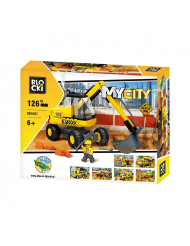 Blocki My City, Excavator, 126 piese,ROB-KB0227