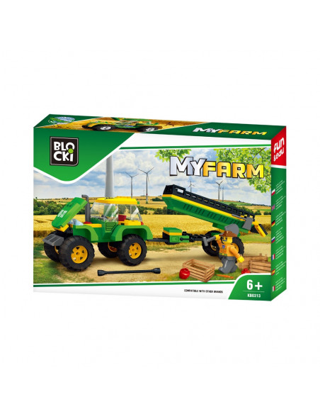 Blocki My Farm, Tractor cu remorca,ROB-KB0313