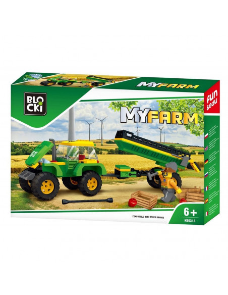 Blocki My Farm, Tractor cu remorca,ROB-KB0313