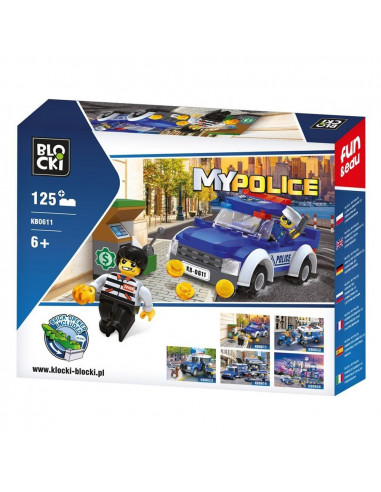 Blocki My Police, Masina de politie, 125 piese,ROB-KB0611