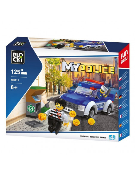 Blocki My Police, Masina de politie, 125 piese,ROB-KB0611
