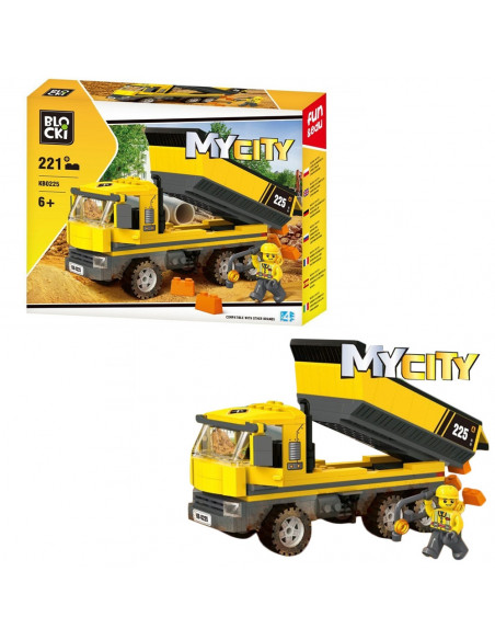 Blocki My City, Camion cu bena, 221 piese,ROB-KB0225