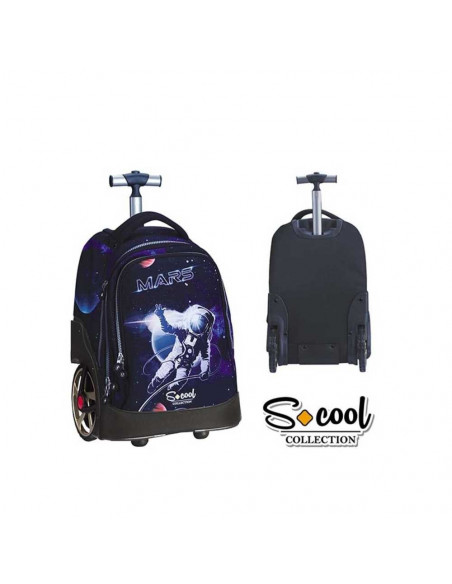Ghiozdan trolley compartiment laptop, MARS - S-COOL,ROB-SC755