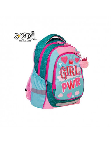 Ghiozdan anatomic LIGHT GIRL POWER, 41 cm - S-COOL,SC1277