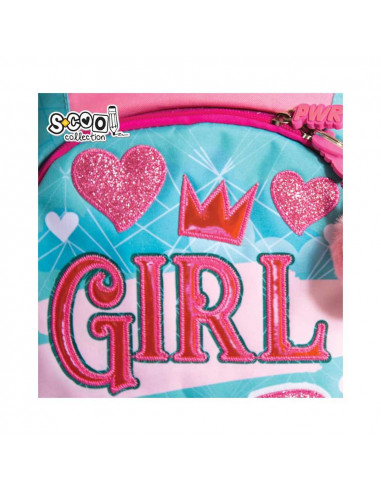 Ghiozdan anatomic LIGHT GIRL POWER, 41 cm - S-COOL,SC1277