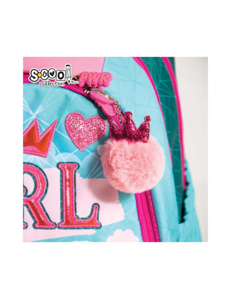 Ghiozdan anatomic LIGHT GIRL POWER, 41 cm - S-COOL,SC1277