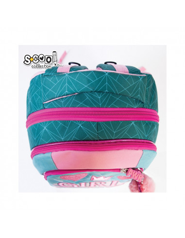 Ghiozdan anatomic LIGHT GIRL POWER, 41 cm - S-COOL,SC1277