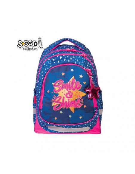 Ghiozdan anatomic LIGHT SMILE&SHINE, 41 cm - S-COOL,SC1278