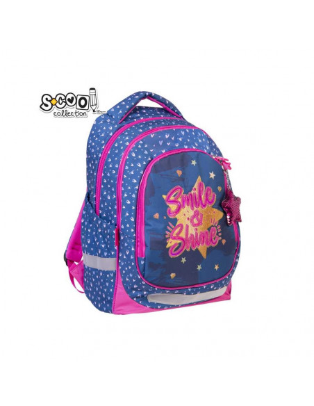 Ghiozdan anatomic LIGHT SMILE&SHINE, 41 cm - S-COOL,SC1278