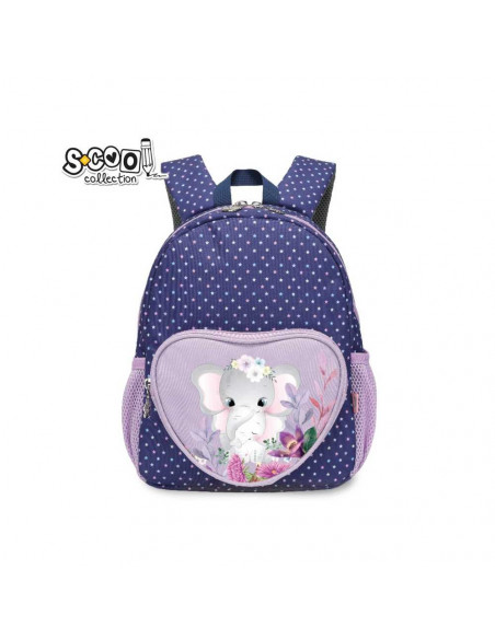 Ghiozdan gradinita ELEPHANT - fetite, 31 cm - S-COOL,ROB-SC1360