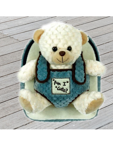 Ghiozdan gradinita BABY ANIMALS, WHITE BEAR, 28 cm -