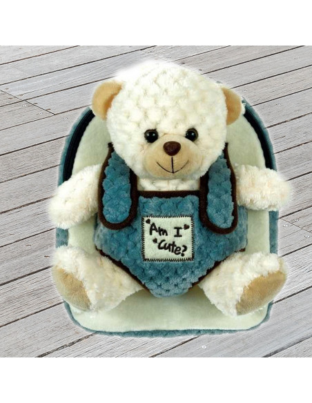 Ghiozdan gradinita BABY ANIMALS, WHITE BEAR, 28 cm -
