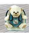Ghiozdan gradinita BABY ANIMALS, WHITE BEAR, 28 cm -