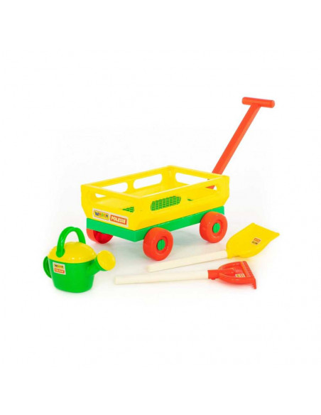 Carucior+lopata, grebla si stropitoare, 43x29x21 cm