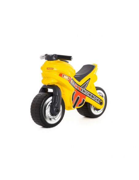 Motocicleta fara pedale, MX-ON, galbena, 70x30x49,3 cm