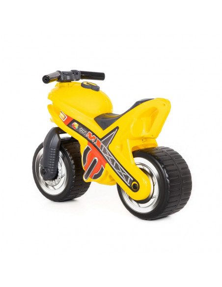 Motocicleta fara pedale, MX-ON, galbena, 70x30x49,3 cm