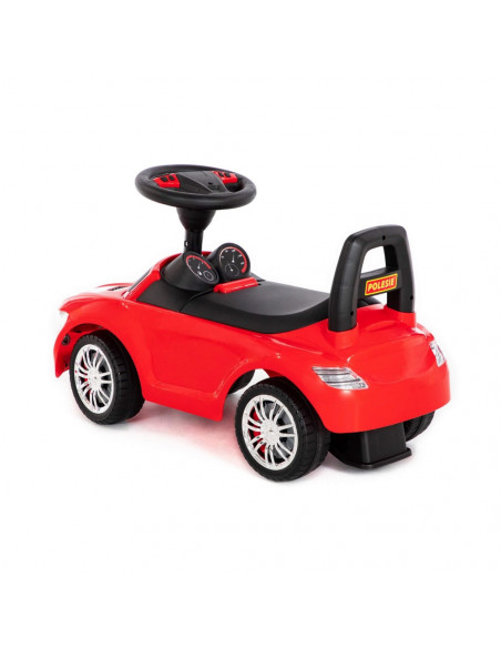 Masinuta - Supercar, rosie, fara pedale, 66x28.5x30 cm