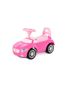 Masinuta - Supercar, roz, fara pedale, 66x28.5x30 cm