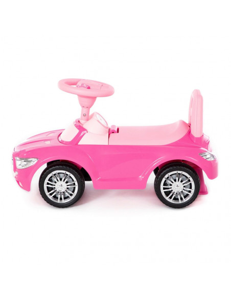 Masinuta - Supercar, roz, fara pedale, 66x28.5x30 cm