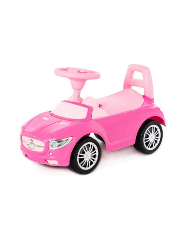 Masinuta - Supercar, roz, fara pedale, 66x28.5x30 cm