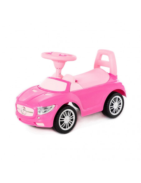 Masinuta - Supercar, roz, fara pedale, 66x28.5x30 cm