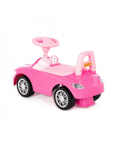 Masinuta - Supercar, roz, fara pedale, 66x28.5x30 cm