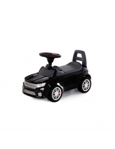 Masinuta - Supercar, neagra, fara pedale, 66x28.5x30 cm