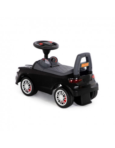 Masinuta - Supercar, neagra, fara pedale, 66x28.5x30 cm