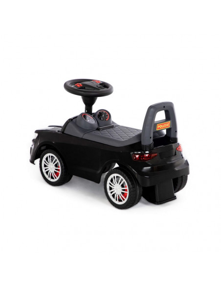 Masinuta - Supercar, neagra, fara pedale, 66x28.5x30 cm