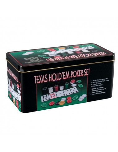 Set Poker plastic + metal + textil,ROB-PK200-1