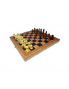 Joc 3 in 1: Sah, table, dame! Cutie lemn, 29x15cm,ROB-A3023