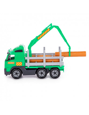 Camion cu lemne - Volvo PowerTruck, 45x19x25 cm, Wader,ROB-58331