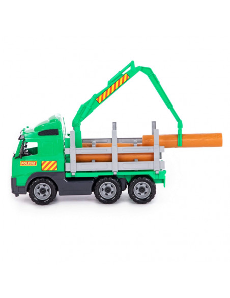 Camion cu lemne - Volvo PowerTruck, 45x19x25 cm, Wader,ROB-58331