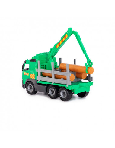 Camion cu lemne - Volvo PowerTruck, 45x19x25 cm, Wader,ROB-58331