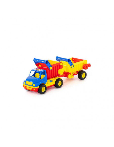 Basculanta cu remorca - ConsTruck, 50x14x19 cm, Wader,ROB-0360