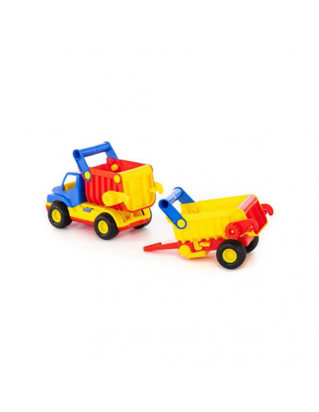 Basculanta cu remorca - ConsTruck, 50x14x19 cm, Wader,ROB-0360